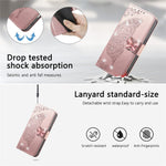 Läderfodral för Xiaomi 17 med härdat glas, strass, fjärilsfodral för mobil