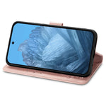 For Xiaomi 17 Case with Tempered Glass Flim Four-Leaf Clover Leather Wallet Phone Cover