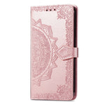 For Xiaomi 17 Leather Case with Tempered Glass Flim Mandala Flower Wallet Phone Cover