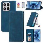 For Xiaomi 17 Leather Case with Tempered Glass Flim Card Holder Magnetic Closing Phone Cover