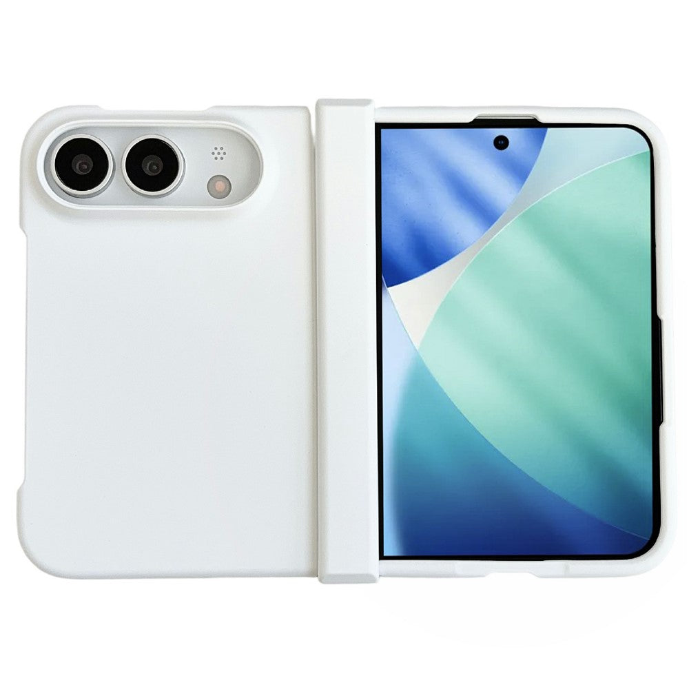 For iPhone Fold Case Skin Touch Folding Phone PC Cover with Hinge Protection
