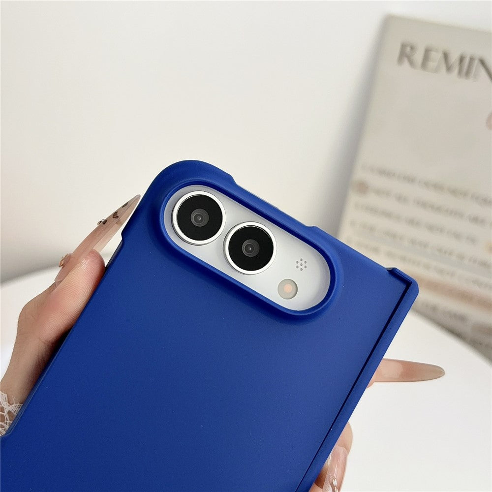 For iPhone Fold Case Skin Touch Folding Phone PC Cover with Hinge Protection