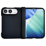 For iPhone Fold Case Skin Touch Folding Phone PC Cover with Hinge Protection