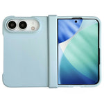 For iPhone Fold Case Skin Touch Folding Phone PC Cover with Hinge Protection