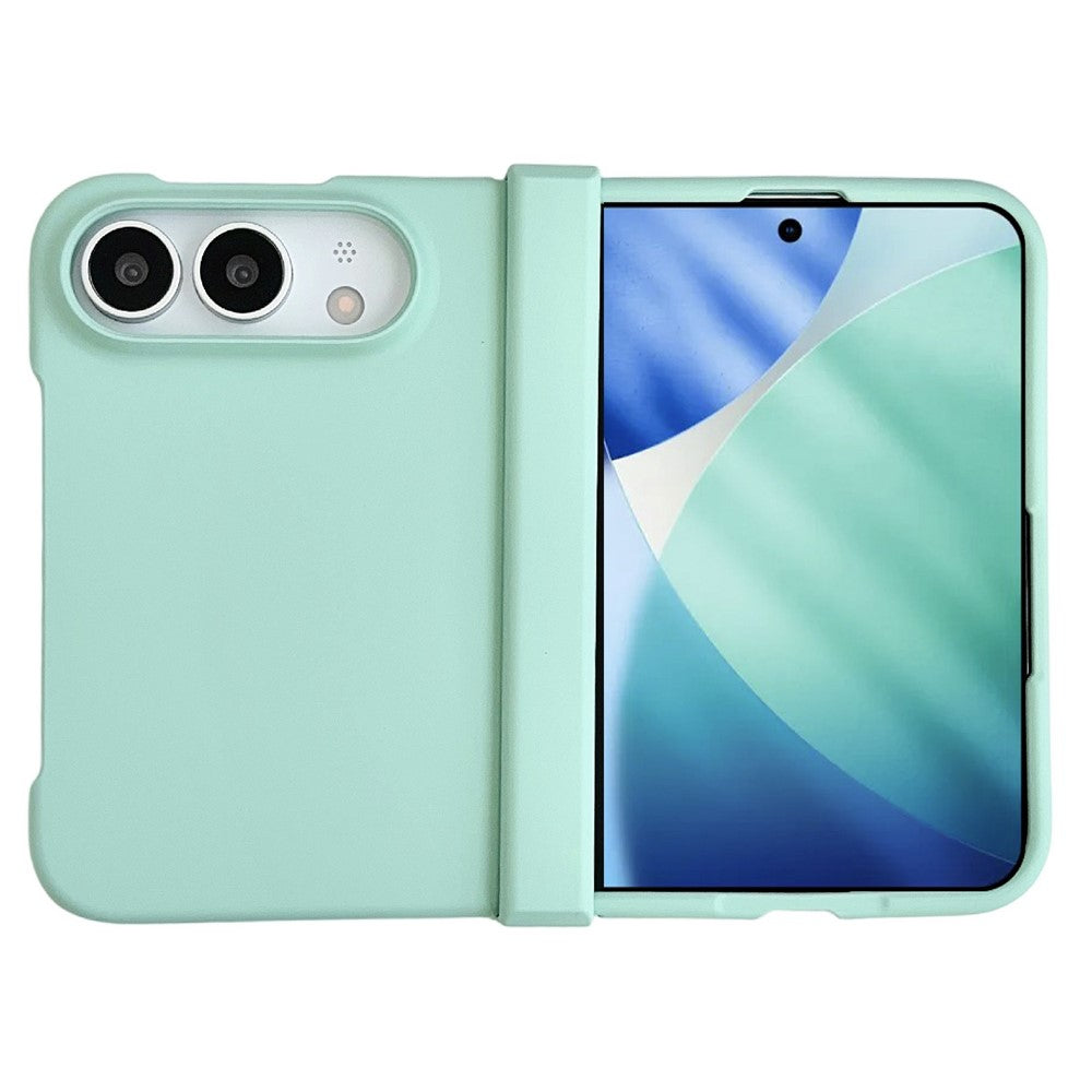 For iPhone Fold Case Skin Touch Folding Phone PC Cover with Hinge Protection