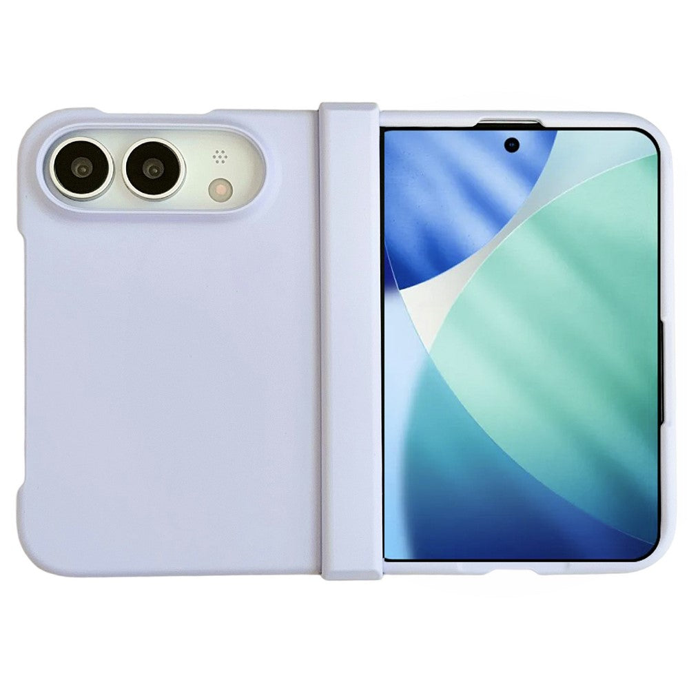 For iPhone Fold Case Skin Touch Folding Phone PC Cover with Hinge Protection