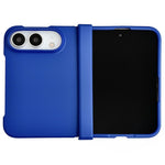 For iPhone Fold Case Skin Touch Folding Phone PC Cover with Hinge Protection