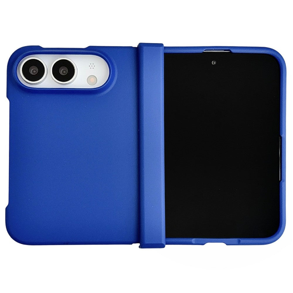 For iPhone Fold Case Skin Touch Folding Phone PC Cover with Hinge Protection