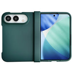 For iPhone Fold Case Skin Touch Folding Phone PC Cover with Hinge Protection