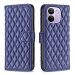 BINFEN COLOR BF Style-14-etui til Xiaomi Redmi Note 17 Pro Max 5G / Xiaomi Redmi Note 17 Pro+ 5G, rhombus-mobilcover i læder med stativ