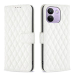 BINFEN COLOR BF Style-14-etui til Xiaomi Redmi Note 17 Pro Max 5G / Xiaomi Redmi Note 17 Pro+ 5G, rhombus-mobilcover i læder med stativ