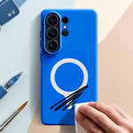 Samsung Galaxy S25 Ultra Magnetiskt Skal Stötsäkert Hudvänligt Mjukt TPU mobilskal