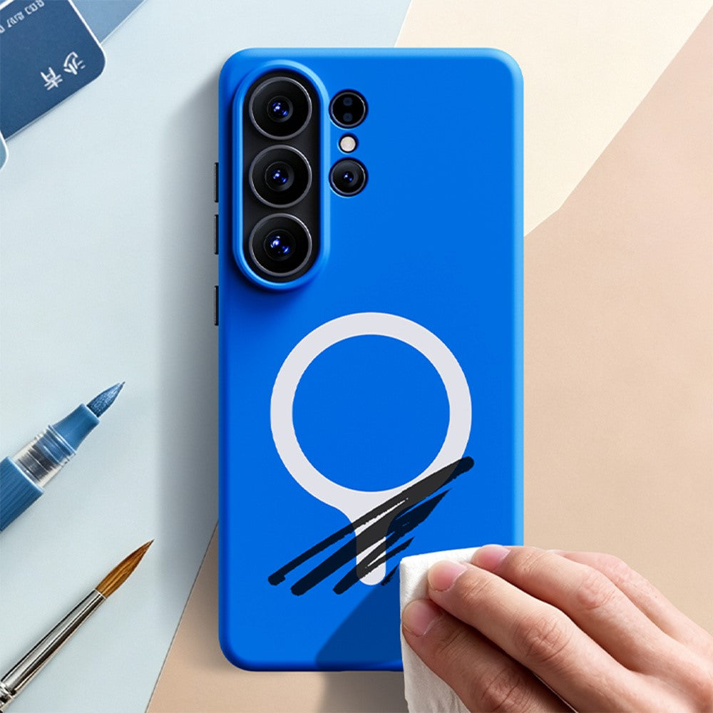 Samsung Galaxy S25 Ultra Magnetiskt Skal Stötsäkert Hudvänligt Mjukt TPU mobilskal