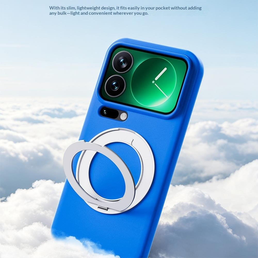 For Xiaomi 17 Pro Max Case Magnetic Rotatable Kickstand Soft TPU Skin-touch Phone Cover