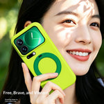 For Xiaomi 17 Pro Max Case Magnetic Rotatable Kickstand Soft TPU Skin-touch Phone Cover