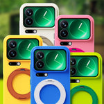 For Xiaomi 17 Pro Max Case Magnetic Rotatable Kickstand Soft TPU Skin-touch Phone Cover
