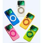 For Xiaomi 17 Pro Max Case Magnetic Rotatable Kickstand Soft TPU Skin-touch Phone Cover