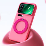 For Xiaomi 17 Pro Max Case Magnetic Rotatable Kickstand Soft TPU Skin-touch Phone Cover