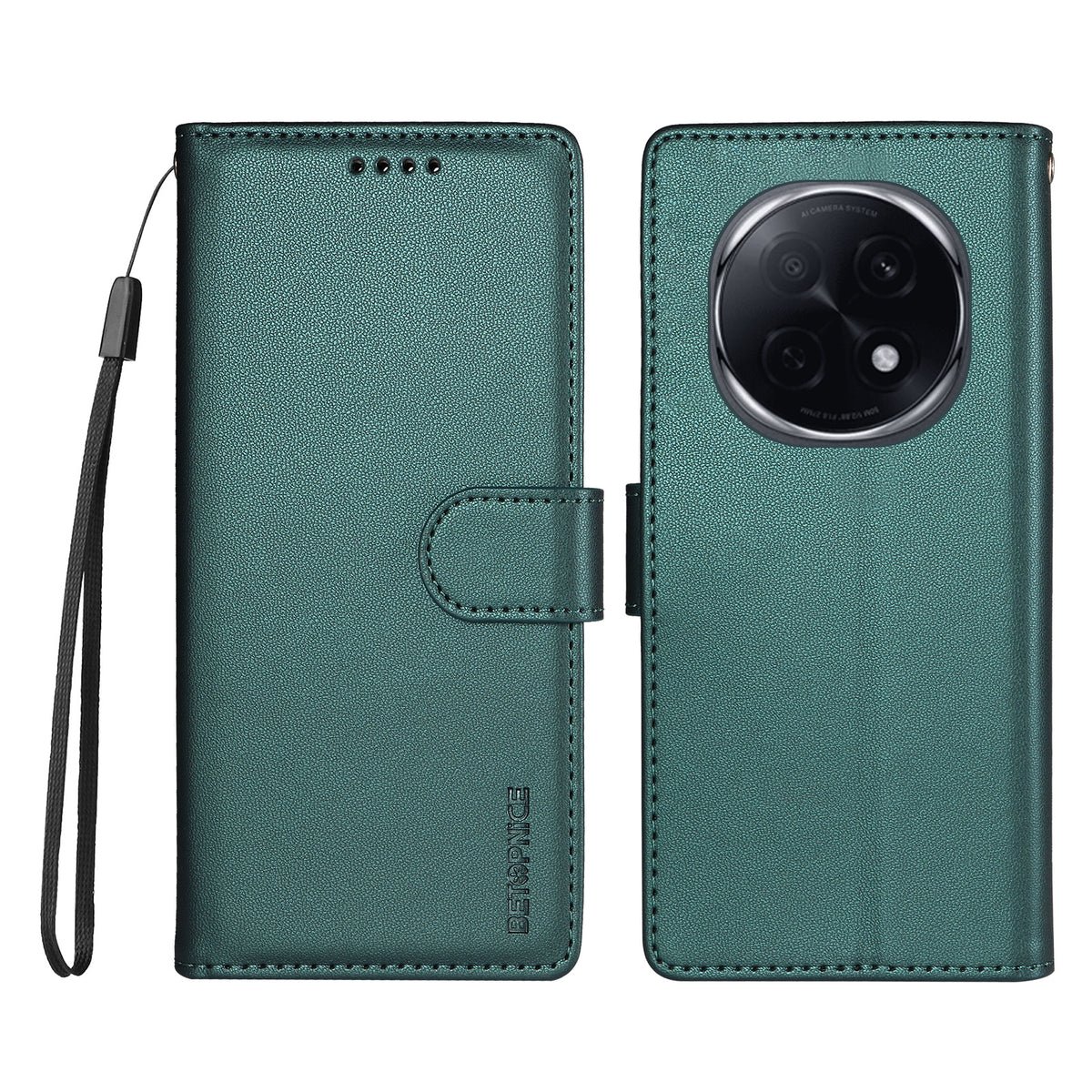 BETOPNICE Oppo F29 Pro 5G (Global) / Oppo A5 Pro 5G (Kina) 006-cover, RFID-blokerende pung i læder med håndledsrem