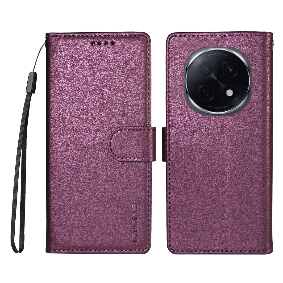BETOPNICE Oppo F29 Pro 5G (Global) / Oppo A5 Pro 5G (Kina) 006-cover, RFID-blokerende pung i læder med håndledsrem