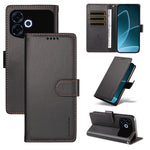 BETOPNICE for Oppo F33 Pro 5G / Oppo A6s Pro 5G 006 Case RFID Blocking Wallet Stand Leather Phone Cover with Wrist Strap