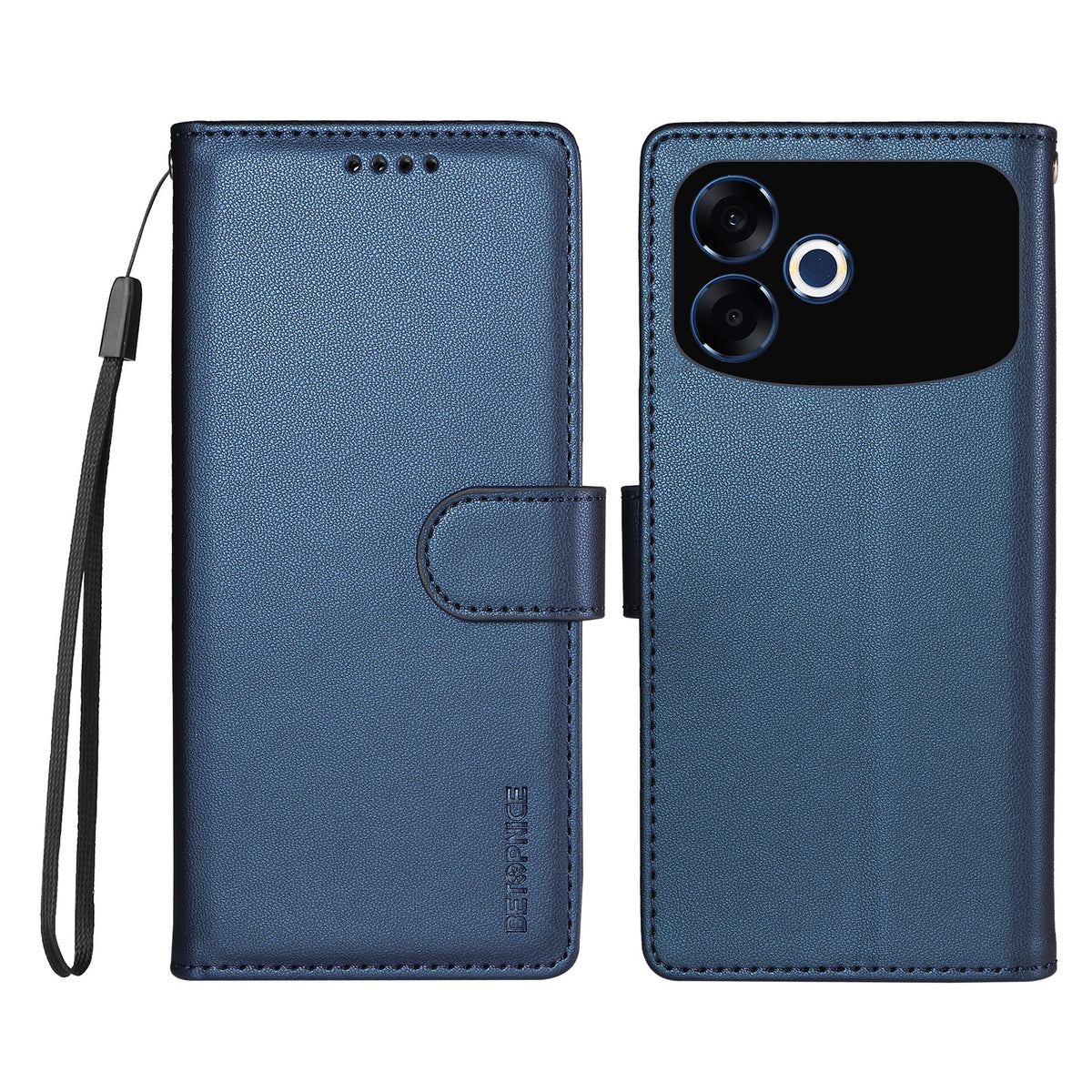 BETOPNICE for Oppo F33 Pro 5G / Oppo A6s Pro 5G 006 Case RFID Blocking Wallet Stand Leather Phone Cover with Wrist Strap