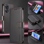 BETOPNICE for Oppo A17k 4G / Oppo A17 4G 006 Case RFID Blocking Wallet Stand Leather Phone Cover with Wrist Strap
