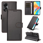 BETOPNICE for Oppo A78 4G 006 Case RFID Blocking Wallet Stand Leather Phone Cover with Wrist Strap