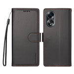 BETOPNICE for Oppo A58 4G 006 Case RFID Blocking Wallet Stand Leather Phone Cover with Wrist Strap