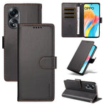 BETOPNICE for Oppo A58 4G 006 Case RFID Blocking Wallet Stand Leather Phone Cover with Wrist Strap