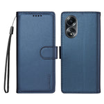 BETOPNICE for Oppo A58 4G 006 Case RFID Blocking Wallet Stand Leather Phone Cover with Wrist Strap