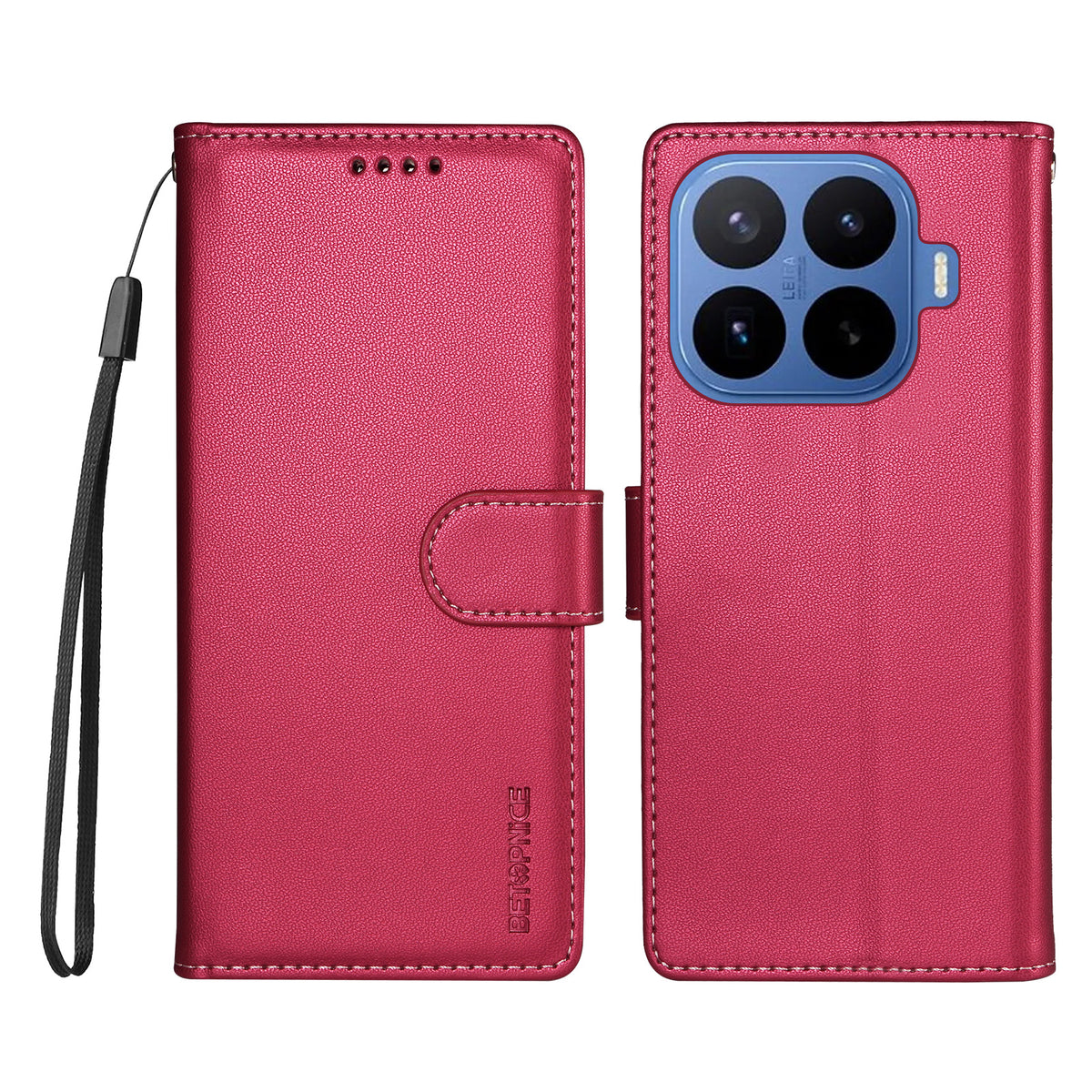 BETOPNICE for Xiaomi 17T 006 Case RFID Blocking Wallet Stand Leather Phone Cover with Wrist Strap