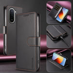 BETOPNICE for Xiaomi Poco C85x 5G / Xiaomi Redmi A7 Pro 4G (171.56mm) 006 Case RFID Blocking Wallet Stand Leather Phone Cover with Wrist Strap