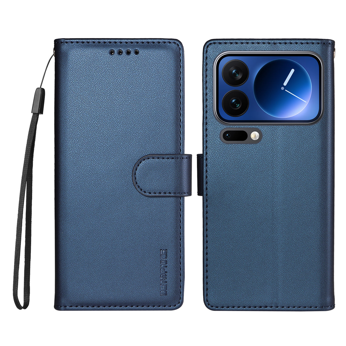 BETOPNICE for Xiaomi 17 Pro 006 Case RFID Blocking Wallet Stand Leather Phone Cover with Wrist Strap