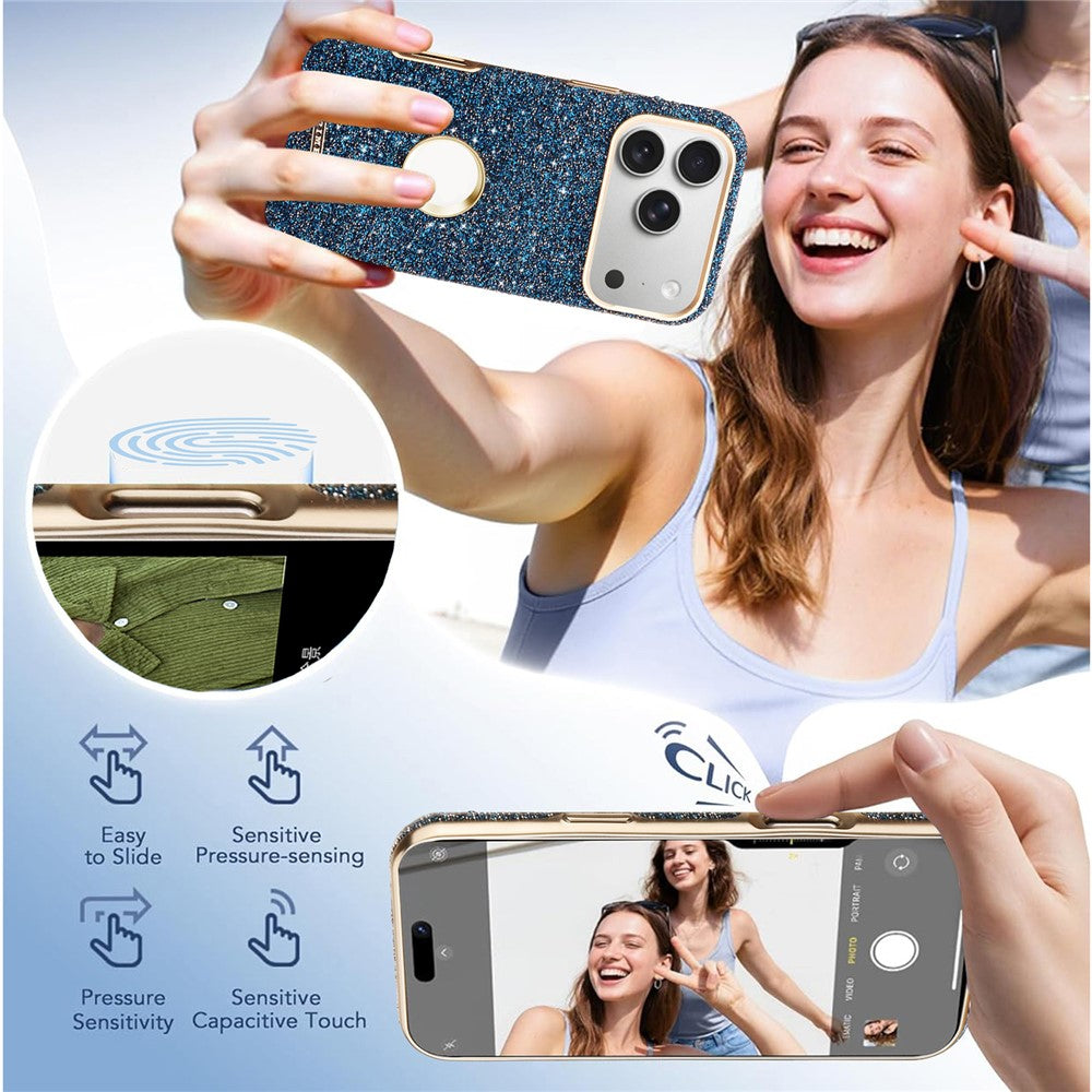 RIMEMAX R47 for iPhone 18 Pro Max / 17 Pro Max Magnetic Case PC + TPU Glitter Phone Cover