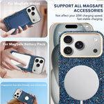 RIMEMAX R47 for iPhone 18 Pro Max / 17 Pro Max Magnetic Case PC + TPU Glitter Phone Cover