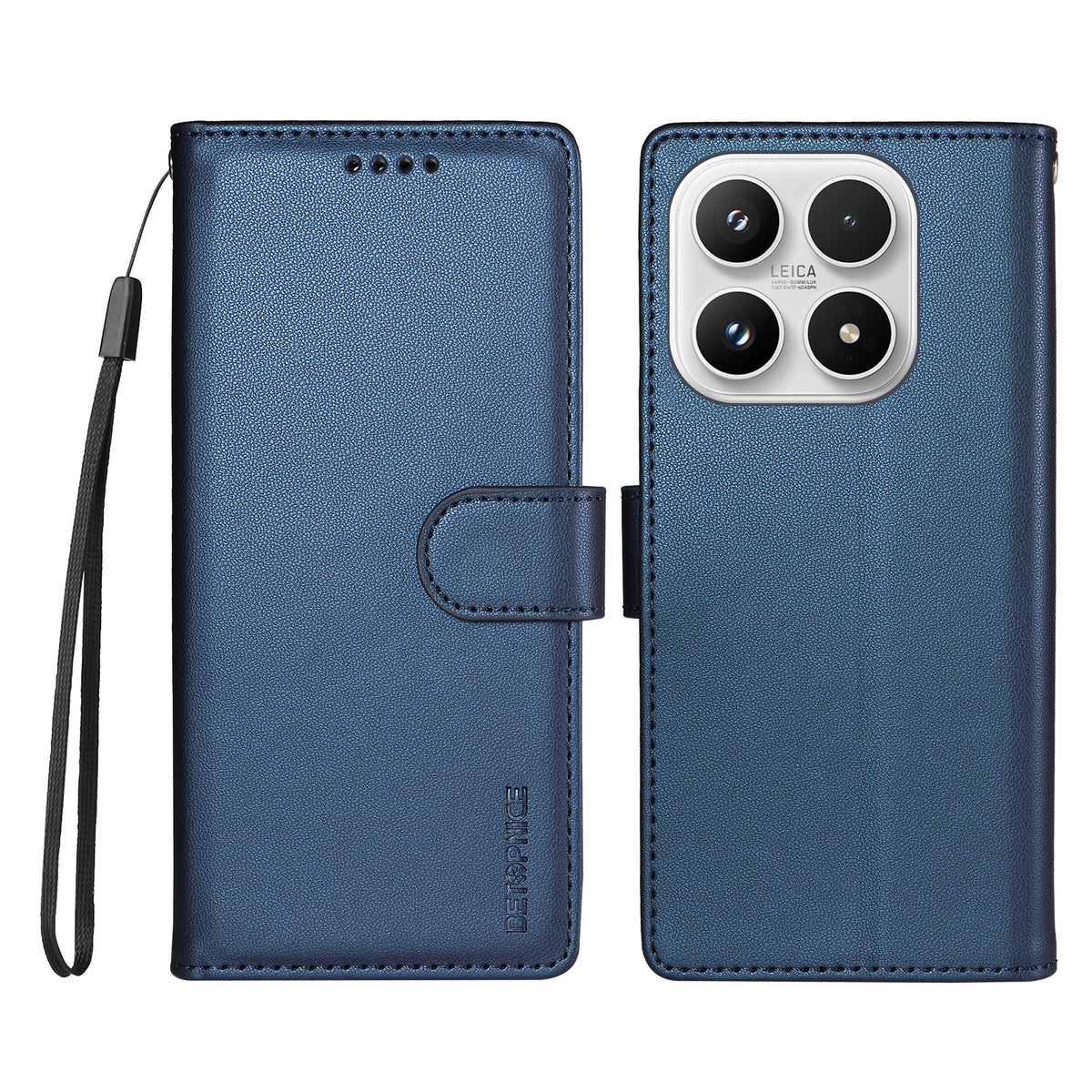 BETOPNICE for Xiaomi 17 006 Case RFID Blocking Wallet Stand Leather Phone Cover with Wrist Strap
