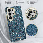 RIMEMAX R47 til Samsung Galaxy S25 Ultra, magnetisk skal i PC + TPU med glitter