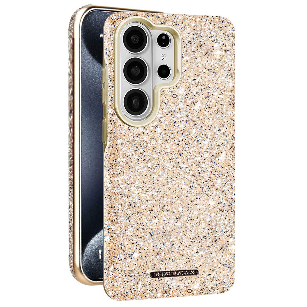 RIMEMAX R47 til Samsung Galaxy S25 Ultra, magnetisk skal i PC + TPU med glitter