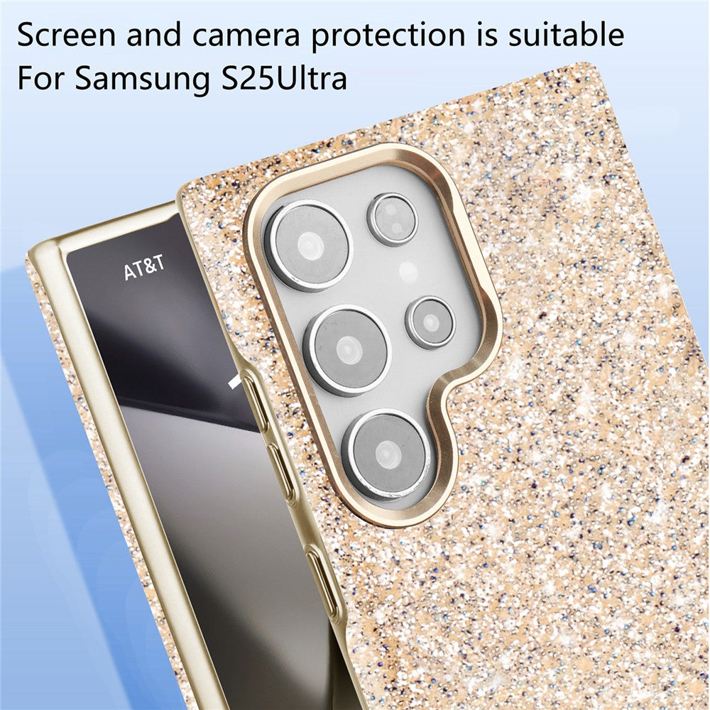 RIMEMAX R47 til Samsung Galaxy S25 Ultra, magnetisk skal i PC + TPU med glitter