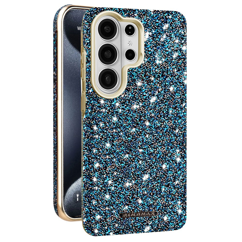 RIMEMAX R47 til Samsung Galaxy S25 Ultra, magnetisk skal i PC + TPU med glitter