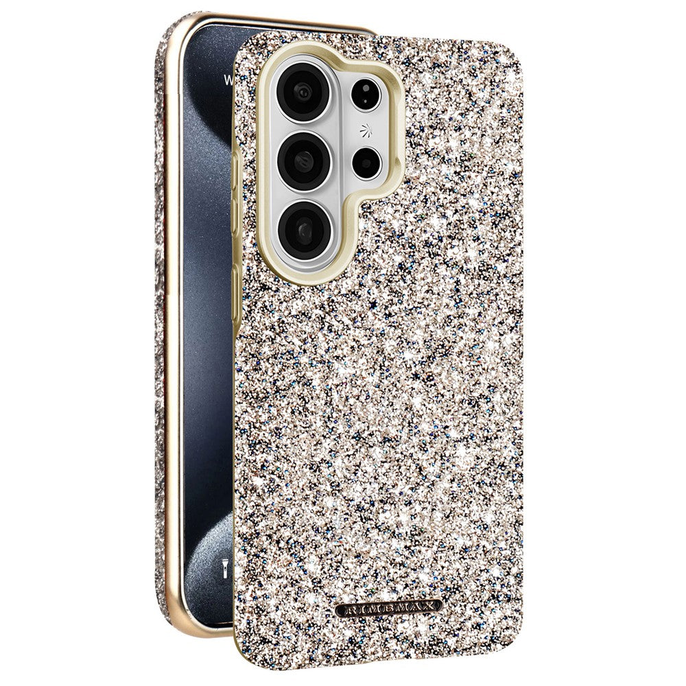 RIMEMAX R47 til Samsung Galaxy S25 Ultra, magnetisk skal i PC + TPU med glitter