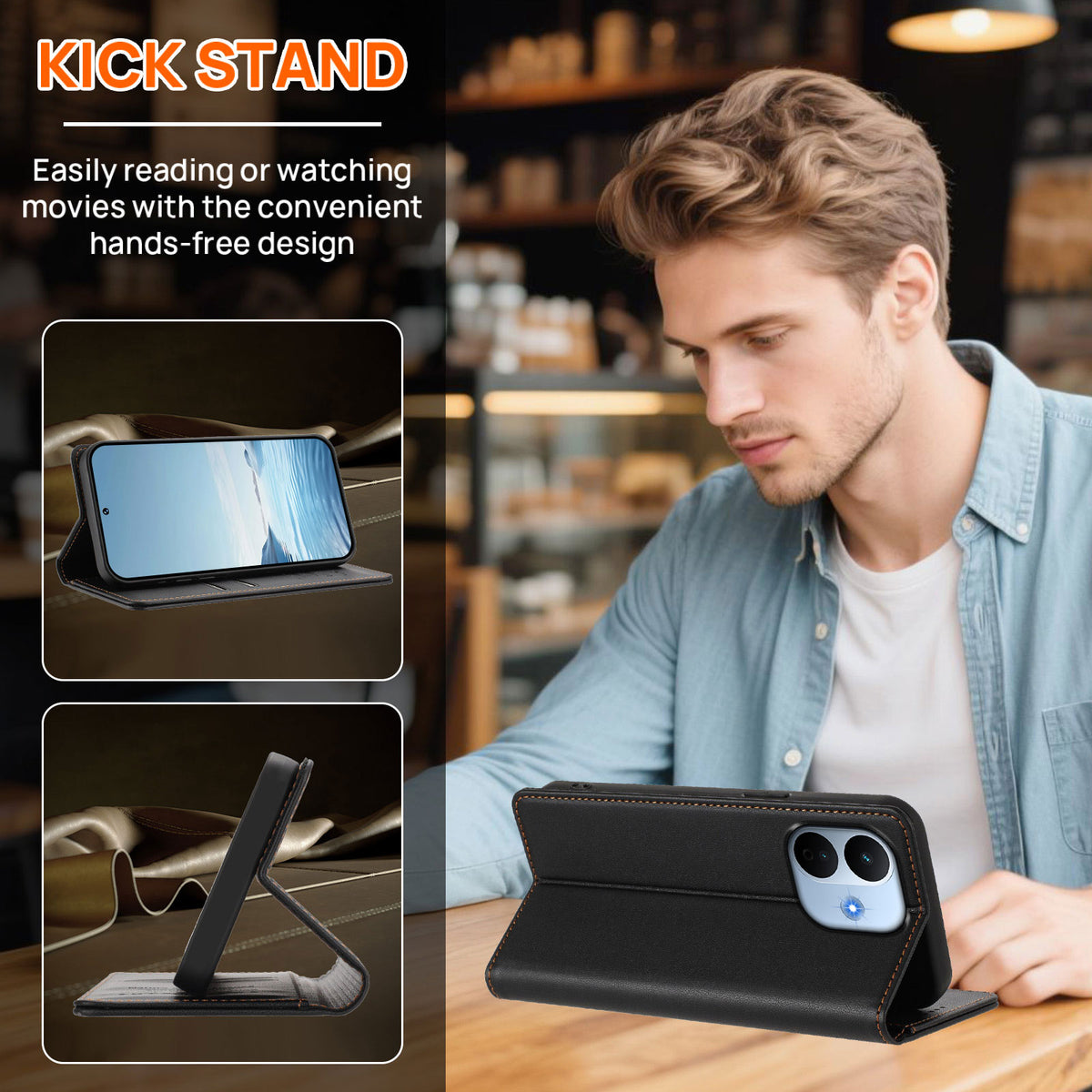 For Xiaomi Redmi Note 17 Pro Max 5G / Xiaomi Redmi Note 17 Pro+ 5G Leather Wallet Case Magnetic Closure RFID Blocking Phone Cover