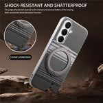 For Samsung Galaxy A37 5G Case Magnetic Kickstand PU Leather + PC + TPU Gradient Phone Cover