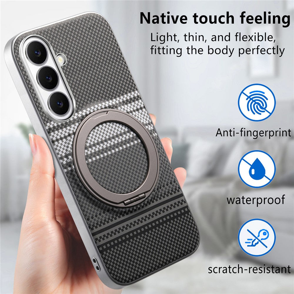 For Samsung Galaxy A37 5G Case Magnetic Kickstand PU Leather + PC + TPU Gradient Phone Cover