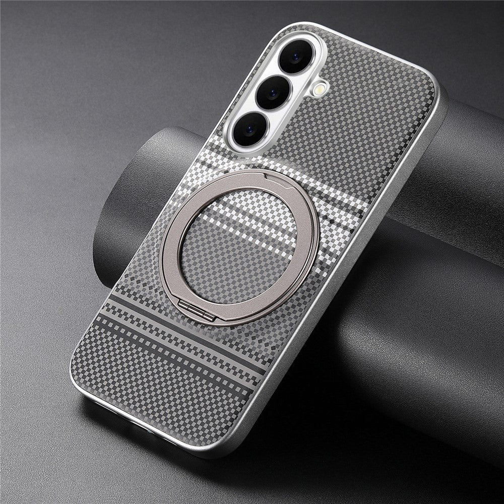 Til Samsung Galaxy A35 5G Cover Magnetisk Stander PU Læder + PC + TPU Gradient Telefon Cover