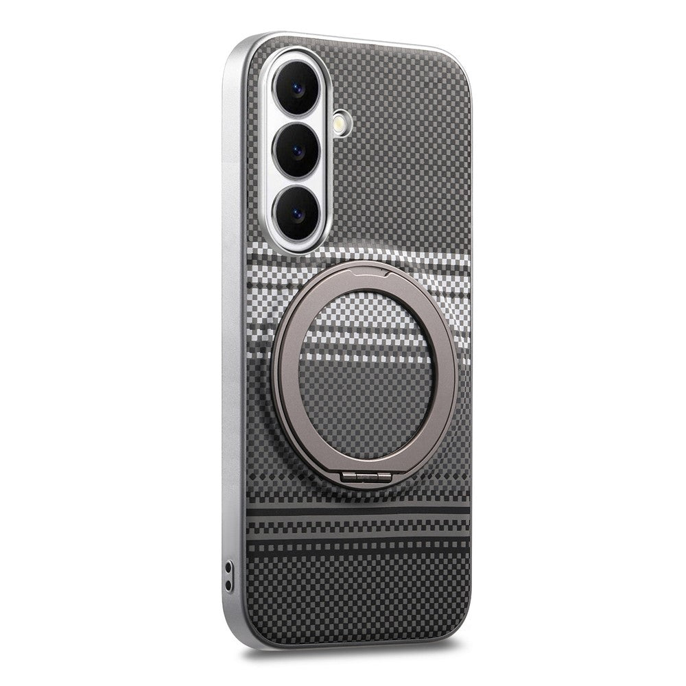 Til Samsung Galaxy A35 5G Cover Magnetisk Stander PU Læder + PC + TPU Gradient Telefon Cover