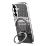 Til Samsung Galaxy A35 5G Cover Magnetisk Stander PU Læder + PC + TPU Gradient Telefon Cover