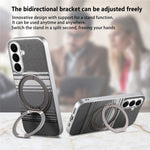 Til Samsung Galaxy A35 5G Cover Magnetisk Stander PU Læder + PC + TPU Gradient Telefon Cover
