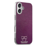 For iPhone 17 Magnetic Case Butterfly Bow Pattern PU Leather + TPU + PC Shockproof Phone Cover